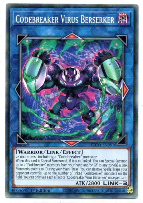 Yu-Gi-Oh! - Codebreaker Virus Beserker - 1st Ed/Common - Eternity Code (ETCO-EN051)