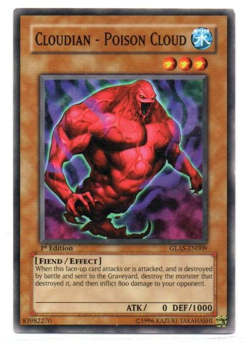 Yu-Gi-Oh! - Cloudin - Poison Cloud - 1st Ed/Common - Gladiator`s Assault (GLASS-EN009)