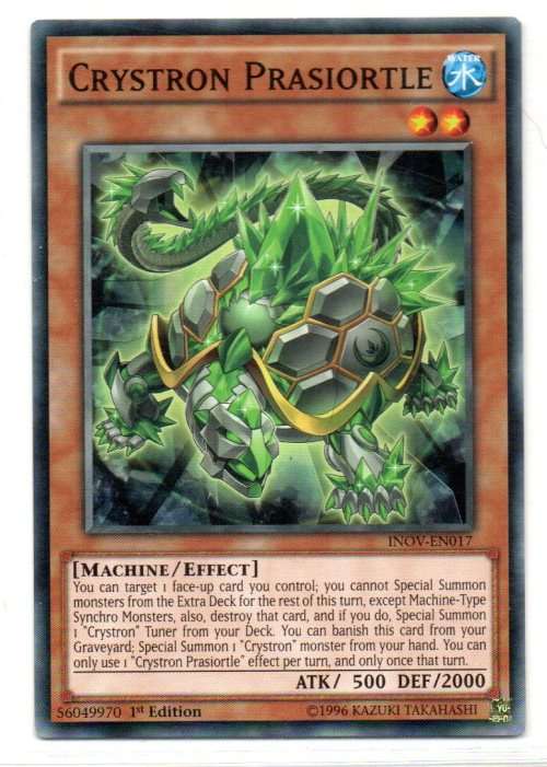 Yu-Gi-Oh! - Crystron Prasiortle - 1st Ed/Common - Invasion: Vengeance (INOV-EN017)