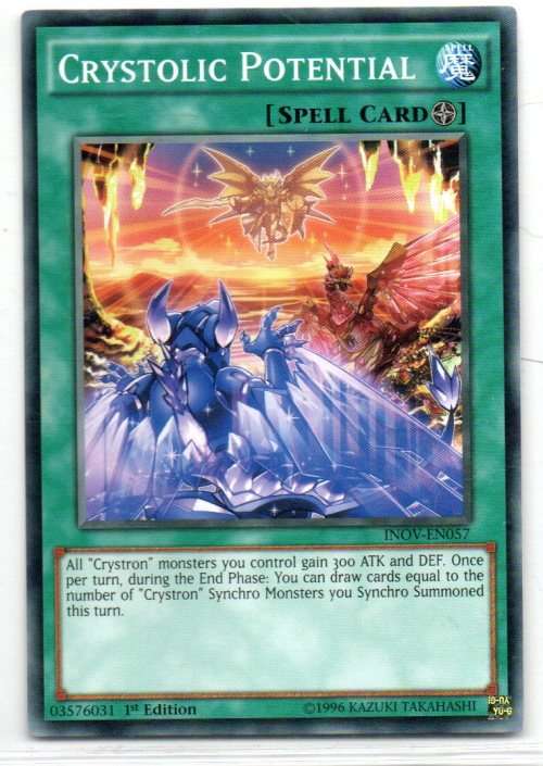 Yu-Gi-Oh! - Crystolic Potential - 1st Ed/Common - Invasion: Vengeance (INOV-EN057)
