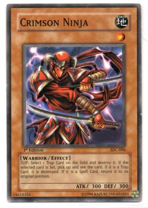 Yu-Gi-Oh! - Crimson Ninja - 1st Ed/Common - Invasion of Chaos (IOC-006)