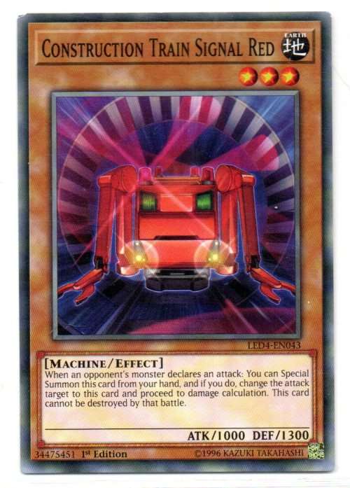 Yu-Gi-Oh! - Construction Train Signal Red - 1st Ed/Common - Legendary Duelists: Sister of the Rose (