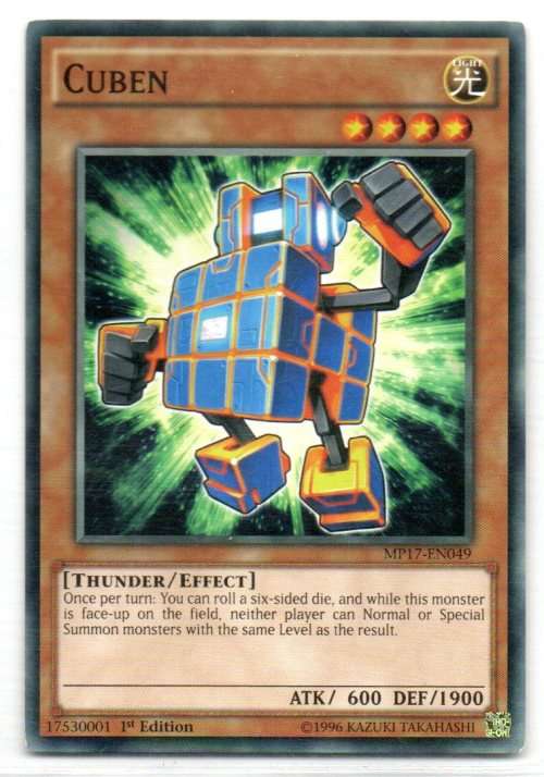 Yu-Gi-Oh! - Cuben - 1st Ed/Common - 2017 Mega-Tin Mega Pack (MP17-EN049)