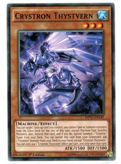 Yu-Gi-Oh! - Crystron Thystvern - 1st Ed/Common - 2017 Mega-Tin Mega Pack (MP17-EN139)