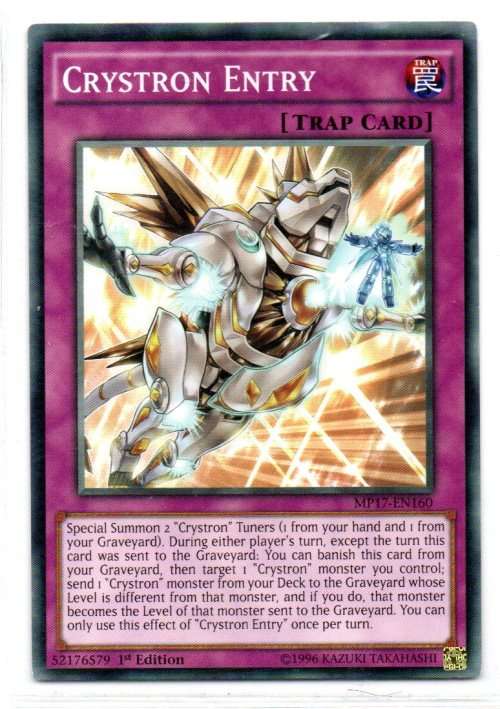 Yu-Gi-Oh! - Crystron Entry - 1st Ed/Common - 2017 Mega-Tin Mega Pack (MP17-EN160)