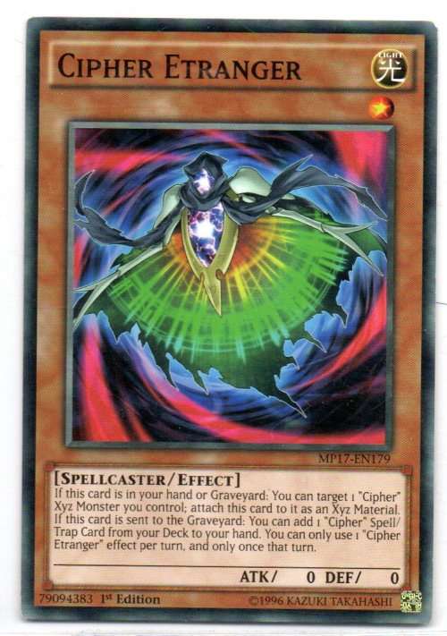 Yu-Gi-Oh! - Cipher Etranger - 1st Ed/Common - 2017 Mega-Tin Mega Pack (MP17-EN179)