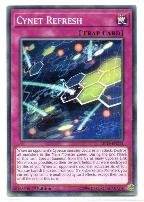 Yu-Gi-Oh! - Cynet Refresh - 1st Ed/Common - 2018 Mega-Tin Mega Pack (MP18-EN214)