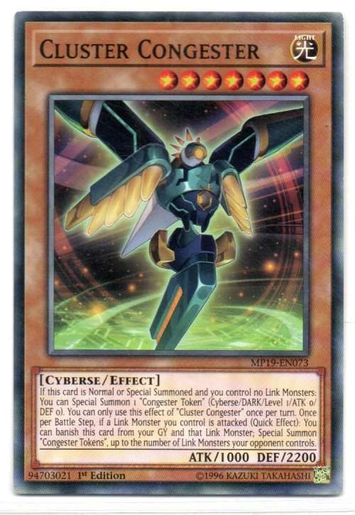 Yu-Gi-Oh! - Cluster Congester - 1st Ed/Common - 2019 Gold Sarcophagus Tin Mega Pack (MP19-EN073)