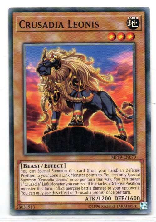 Yu-Gi-Oh! - Crusadia Leonis - Common - 2019 Gold Sarcophagus Tin Mega Pack (MP19-EN079)