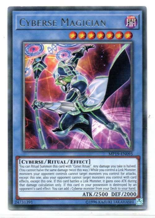 Yu-Gi-Oh! - Cyberse Magician - Rare - 2019 Gold Sarcophagus Tin Mega Pack (MP19-EN095)