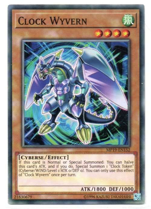 Yu-Gi-Oh! - Clock Wyvern - Common - 2019 Gold Sarcophagus Tin Mega Pack (MP19-EN152)