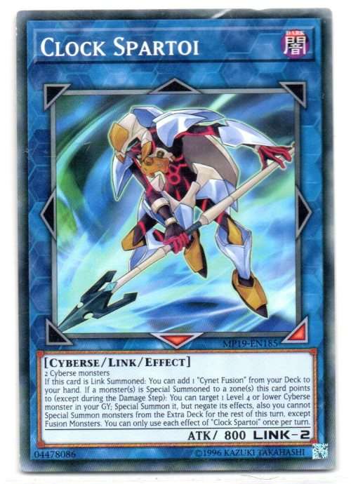 Yu-Gi-Oh! - Clock Spartoi - Common - 2019 Gold Sarcophagus Tin Mega Pack (MP19-EN185)