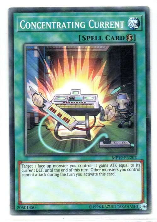Yu-Gi-Oh! - Concentrating Current - Common - 2019 Gold Sarcophagus Tin Mega Pack (MP19-EN202)
