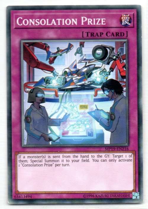 Yu-Gi-Oh! - Consolation Prize - Common - 2019 Gold Sarcophagus Tin Mega Pack (MP19-EN216)