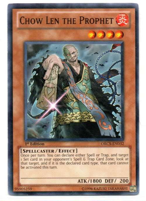 Yu-Gi-Oh! - Chow Len The Prophet - 1st Ed/Common - Order of Chaos (ORCS-EN032)
