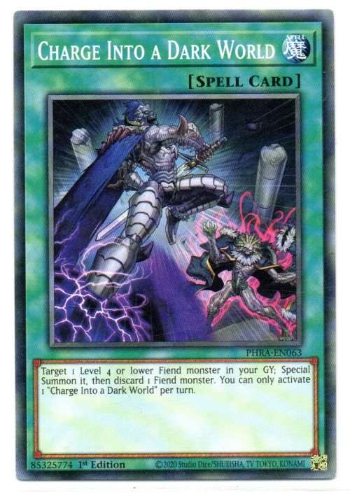 Yu-Gi-Oh! - Charge into a Dark World - 1st Ed/Common - Phantom Rage (PHRA-EN063)