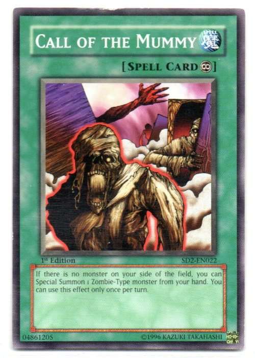 Yu-Gi-Oh! - Call of the Mummy - 1st Ed/Common - Structure Deck: Zombie Madness (SD2-EN022)
