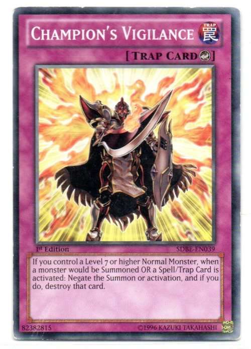 Yu-Gi-Oh! - Champion`s Vigilance - 1st Ed/Common - Saga of Blue-Eyes White Dragon Structure Deck (SD