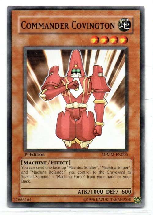 Yu-Gi-Oh! - Commander Covington - 1st Ed/Common - Machina Mayhem Structure Deck (SDMM-EN005)