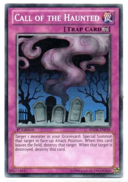 Yu-Gi-Oh! - Call of the Haunted - 1st Ed/Common - Onslaught of the Fire Kings Structure Deck (SDOK-E