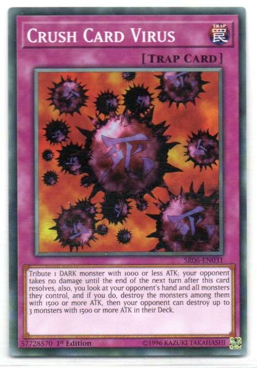 Yu-Gi-Oh! - Crush Card Virus - 1st Ed/Common - Structure Deck: Lair of Darkness (SR06-EN031)