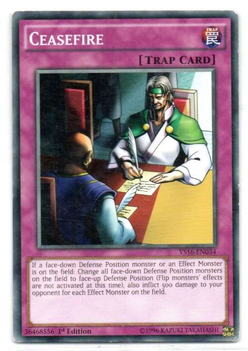 Yu-Gi-Oh! - Ceasefire - 1st Ed/Common - Starter Deck: Yuya (YS16-EN034)