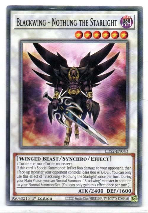 Yu-Gi-Oh! - Blackwing - Nothung the Starlight - 1st Ed/Common - Legendary Duelists: Season 2 (LDS2-E
