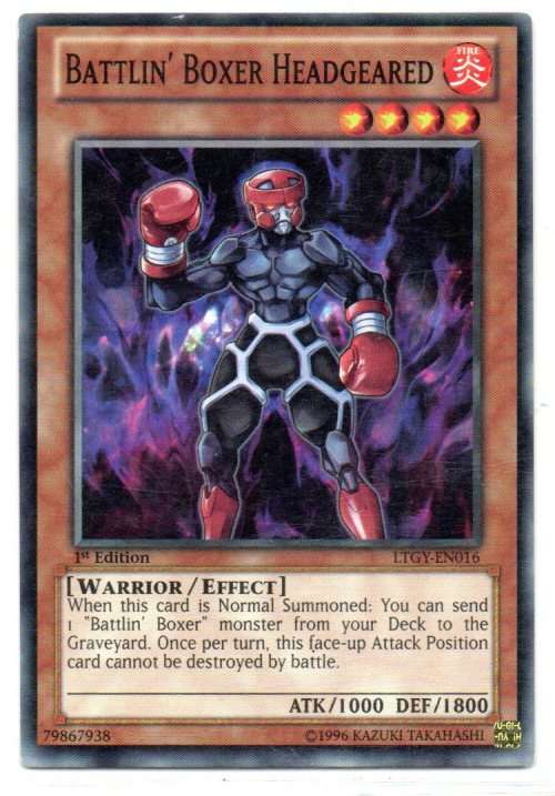 Yu-Gi-Oh! - Battlin` Boxer Headgeared - 1st Ed/Common - Lord of the Tachyon Galaxy (LTGY-EN016)
