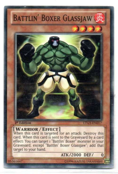 Yu-Gi-Oh! - Battlin` Boxer Glassjaw - 1st Ed/Common - Lord of the Tachyon Galaxy (LTGY-EN017)