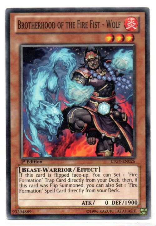 Yu-Gi-Oh! - Brotherhood of the Fire Fist - Wolf - 1st Ed/Common - Lord of the Tachyon (LTGY-EN026)