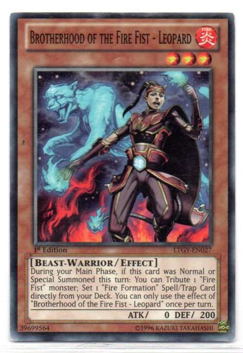 Yu-Gi-Oh! - Brotherhood of the Fire Fist - Leopard - 1st Ed/Common - Lord of the Tachyon Galaxy (LTG