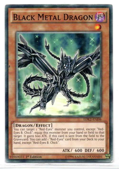 Yu-Gi-Oh! - Black Metal Dragon - 1st Ed/Common - Legendary Decks II (LDK2-ENJ06)