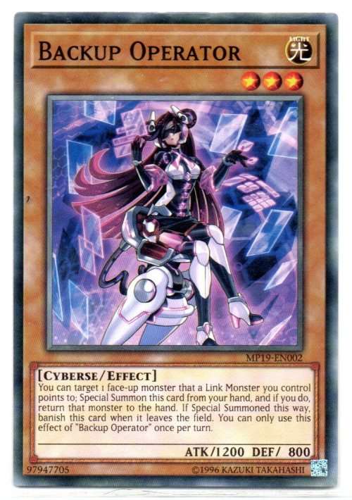 Yu-Gi-Oh! - Backup Operator - Common - 2019 Gold Sarcophagus Tin Mega Pack (MP19-EN002)