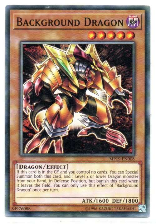 Yu-Gi-Oh! - Background Dragon - Common - 2019 Gold Sarcophagus Tin Mega Pack (MP19-EN008)