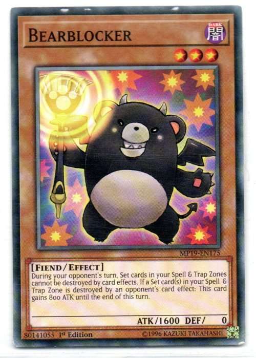 Yu-Gi-Oh! - Bearblocker - 1st Ed/Common - 2019 Gold Sarcophagus Tin Mega Pack (MP19-EN175)
