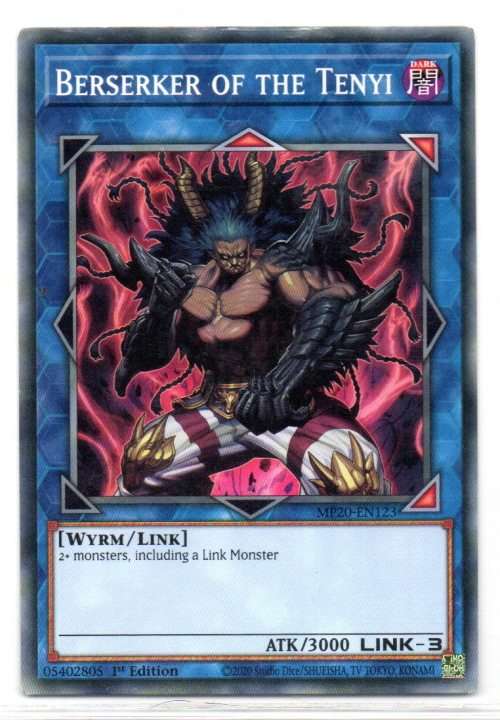 Yu-Gi-Oh! - Berserker of the Tenyi - 1st Ed/Common - 2020 Tin of Lost Memories (MP20-EN123)