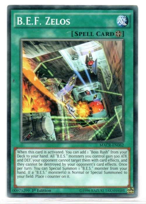Yu-Gi-Oh! - B.E.F. Zelos - 1st Ed/Common - Maximum Crises (MACR-EN062)