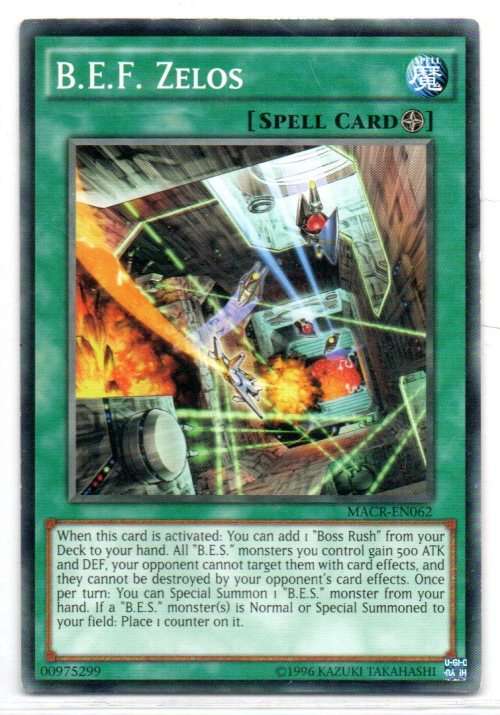 Yu-Gi-Oh! - B.E.F. Zelos - Common - Maximum Crises (MACR-EN062)