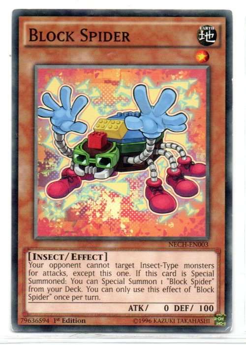 Yu-Gi-Oh! - Block Spider - 1st Ed/Common - The New Challengers (NECH-EN003)