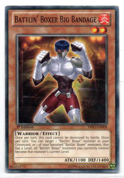 Yu-Gi-Oh! - Battlin` Boxer Big Bandage - 1st Ed/Common - Primal Origin (PRIO-EN008)