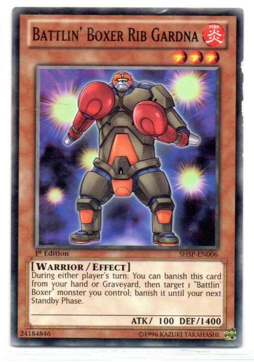 Yu-Gi-Oh! - Battlin` Boxer Rib Gardna - 1st Ed/Common - Shadow Specters (SHSP-EN006)