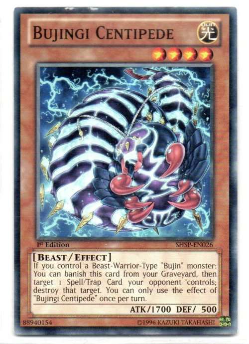 Yu-Gi-Oh! - Bujingi Centipede - 1st Ed/Common - Shadow Specters (SHSP-EN026)