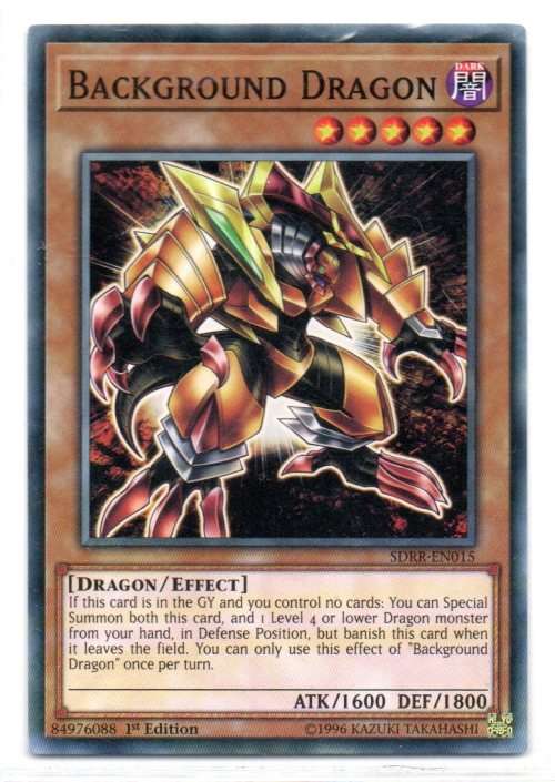 Yu-Gi-Oh! - Background Dragon - 1st Ed/Common - Structure Deck: Rokket Revolt (SDRR-EN015)