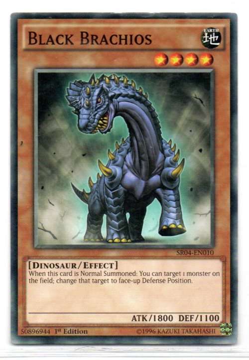 Yu-Gi-Oh! - Black Brachios - 1st Ed/Common - Dinosmasher`s Fury Structure Deck (SR04-EN010)