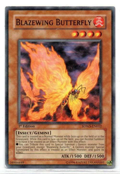 Yu-Gi-Oh! - Blazewing Butterfly - 1st Ed/Common - Warriors` Strike Structure Deck (SDWS-EN012)