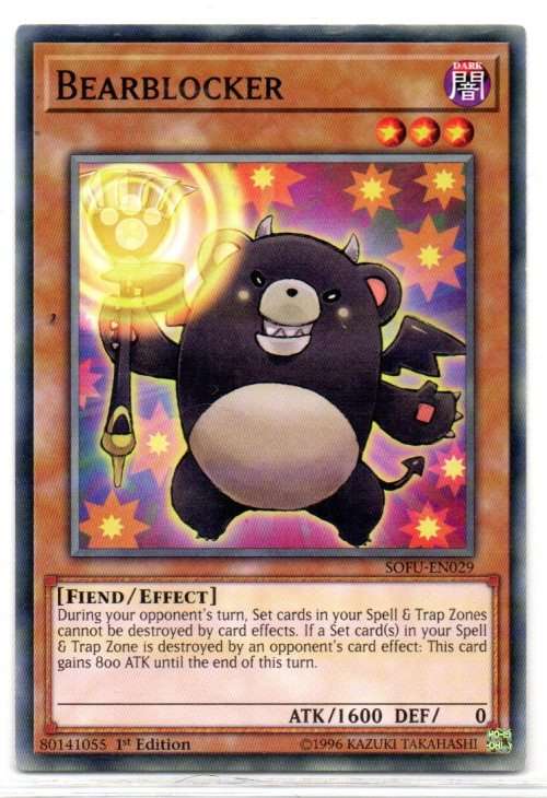 Yu-Gi-Oh! - Bearblocker - 1st Ed/Common - Soul Fusion (SOFU-EN029)