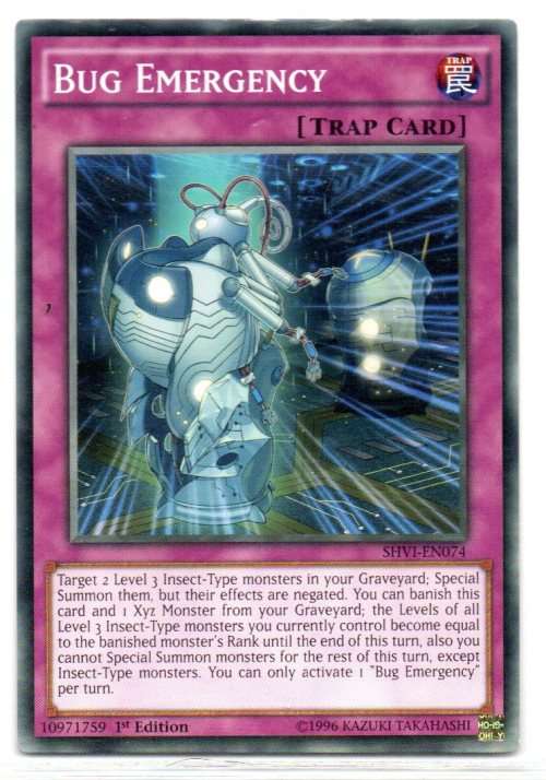 Yu-Gi-Oh! - Bug Emergency - 1st Ed/Common - Shining Victories (SHVI-EN074)