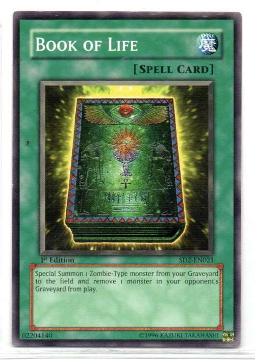 Yu-Gi-Oh! - Book of Life - 1st Ed/Common - Structure Deck: Zombie Madness (SD2-EN021)
