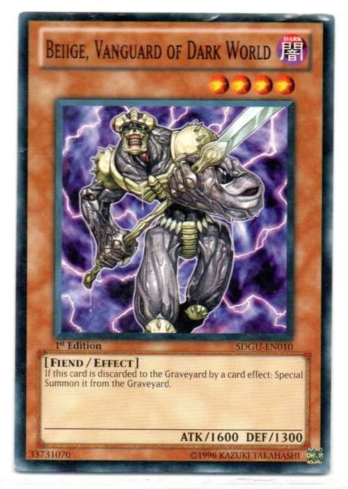 Yu-Gi-Oh! - Beiige, Vanguard of Dark World - 1st Ed/Common - Gates of the Underworld Structure Deck
