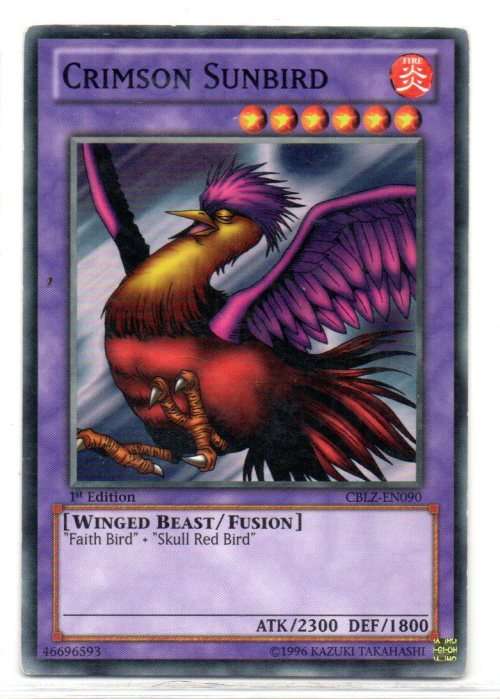 Yu-Gi-Oh! - Crimson Sunbird - 1st Ed/Common - Cosmo Blazer (CBLZ-EN090)
